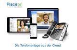 TK Anlage aus der Cloud von Placetel